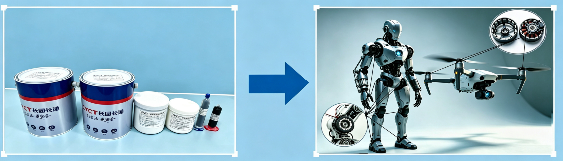 Adhesivos para robots humanoides y drones Adhesivos para robots humanoides y drones