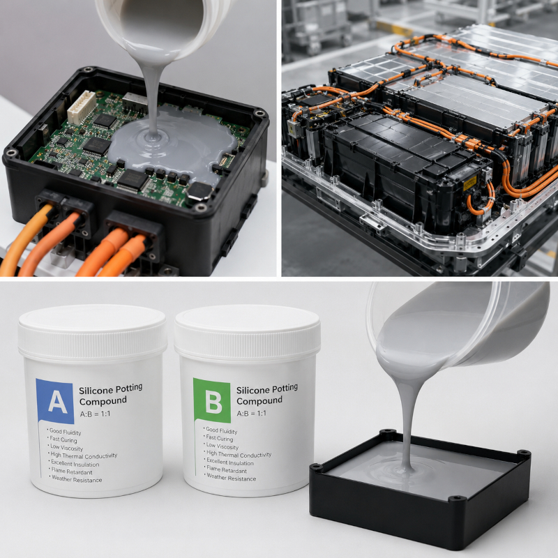 Compuestos de encapsulado de silicona para bater&iacute;as de nuevas energ&iacute;as(2)
