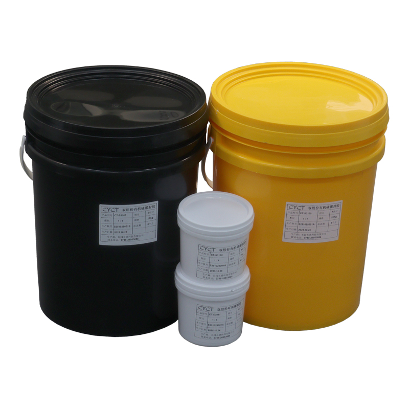 Compuestos de encapsulado de dos componentes