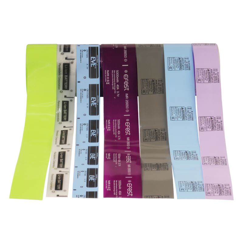 Fundas termorretr&aacute;ctiles de PET para celdas cil&iacute;ndricas