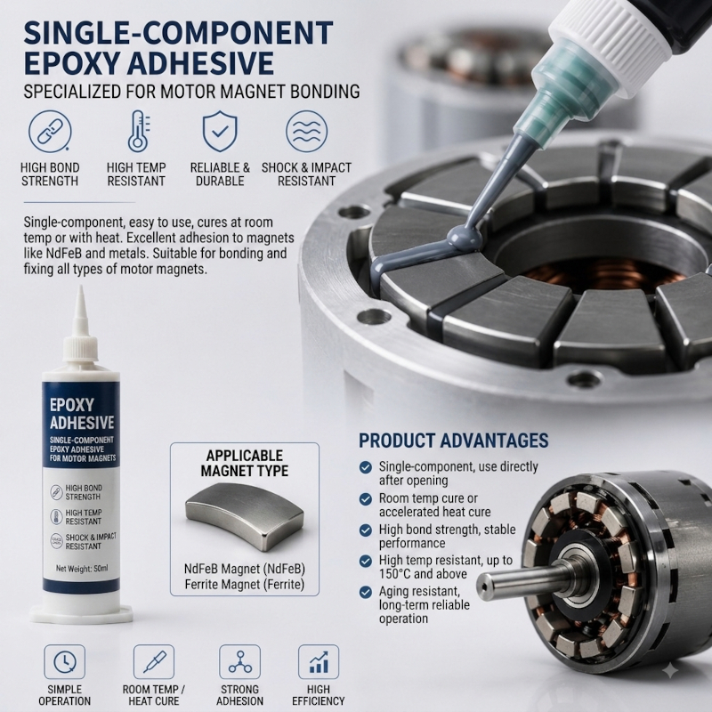 Adhesivo epoxi monocomponente para motores el&eacute;ctricos