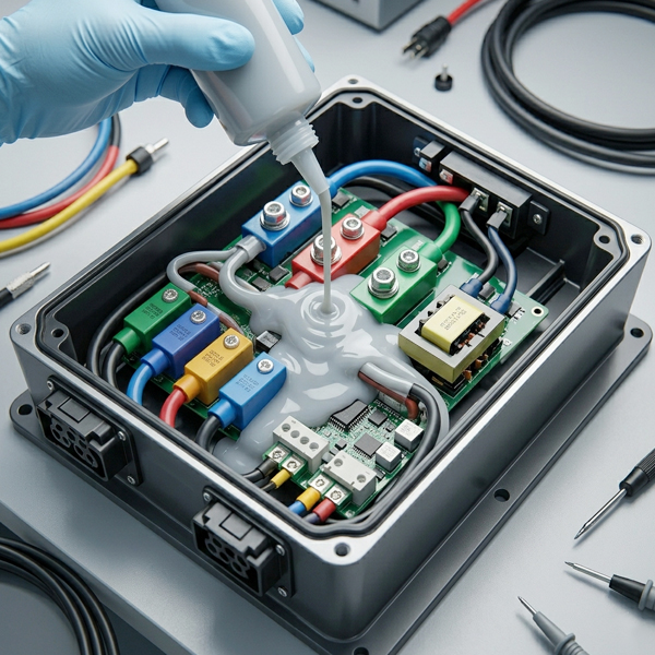 Compuestos de encapsulado de conductividad térmica para estaciones de carga de vehículos eléctricos.jpg
